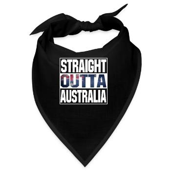 straight outta australia - Bandana - Schwarz - Vorne
