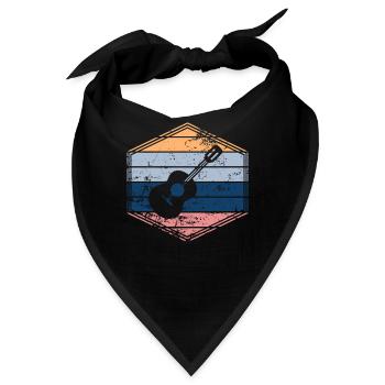Ukulele - Bandana - Schwarz - Vorne