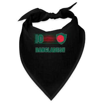 Bangladesch - Bandana - Schwarz - Vorne