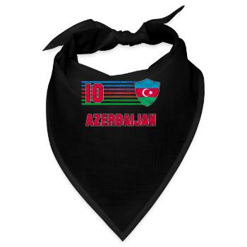 Aserbaidschan - Bandana - Schwarz - Vorne