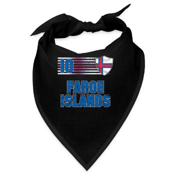 Färöer Inseln - Bandana - Schwarz - Vorne