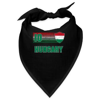 Ungarn - Bandana - Schwarz - Vorne