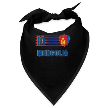 Mongolei - Bandana - Schwarz - Vorne