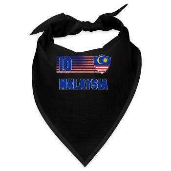 Malaysia - Bandana - Schwarz - Vorne