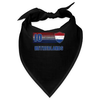 Niederlande - Bandana - Schwarz - Vorne