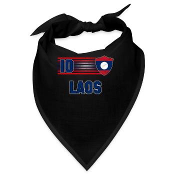 Laos - Bandana - Schwarz - Vorne