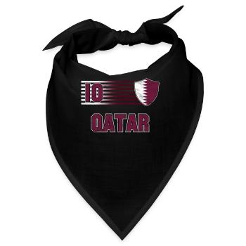 Katar - Bandana - Schwarz - Vorne