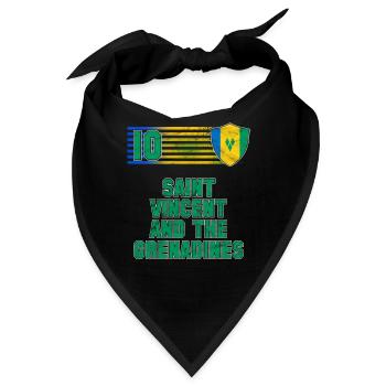St. Vincent und die Grenadinen - Bandana - Schwarz - Vorne