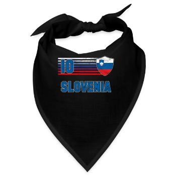 Slowenien - Bandana - Schwarz - Vorne
