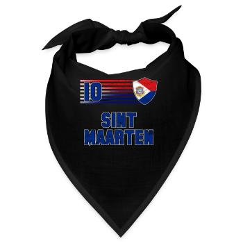 Sint Maarten - Bandana - Schwarz - Vorne