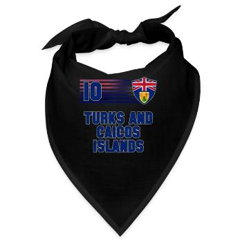 Turks und Caicosinseln - Bandana - Schwarz - Vorne