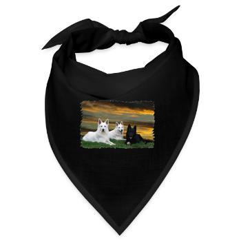 Black & White - Bandana - Schwarz - Vorne