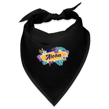 Aloha - Bandana - Schwarz - Vorne