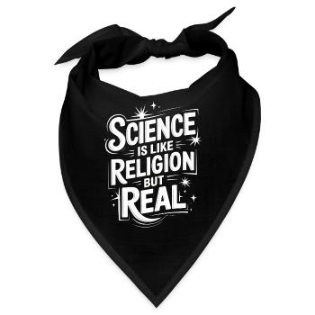 Atheismus Atheist Anti-Religion Agnostiker - Bandana - Schwarz - Vorne