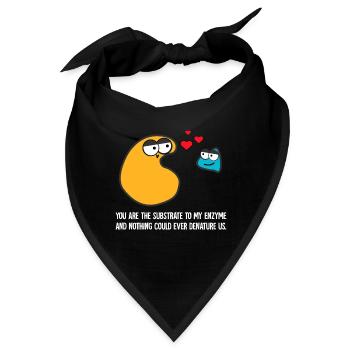 Enzym Biologie Biochemie Chemie Mikrobiologie - Bandana - Schwarz - Vorne