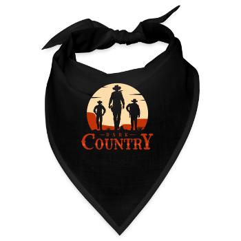 Dark Country, Dark Country Dark humor, Country - Bandana - Schwarz - Vorne