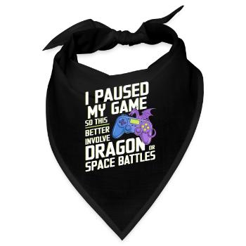 Gamer Gaming Zocken Zocker - Bandana - Schwarz - Vorne