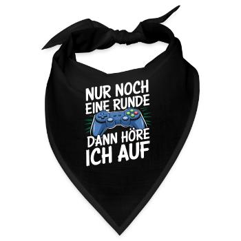 Gamer Gaming Zocken Zocker - Bandana - Schwarz - Vorne