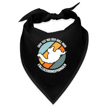 Fallschirmspringen Fallschirmspringer - Bandana - Schwarz - Vorne