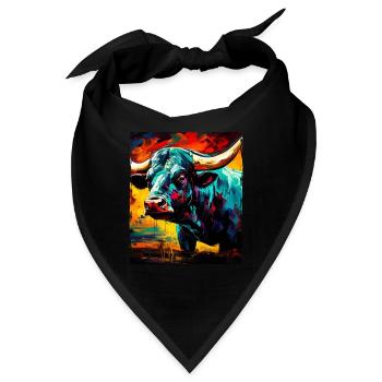 Bulle Portrait Taurus - Bandana - Schwarz - Vorne