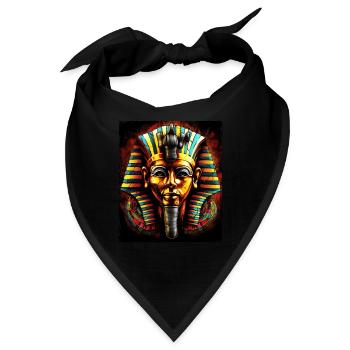 Pharao Antik Symbol - Bandana - Schwarz - Vorne