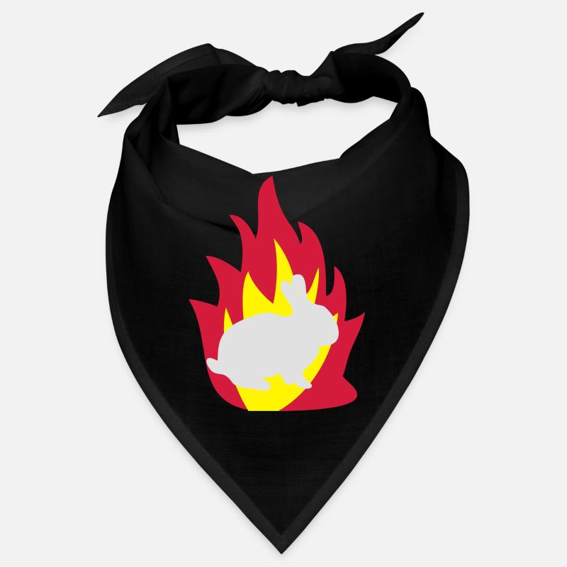 Rabbit in the fire Bandana