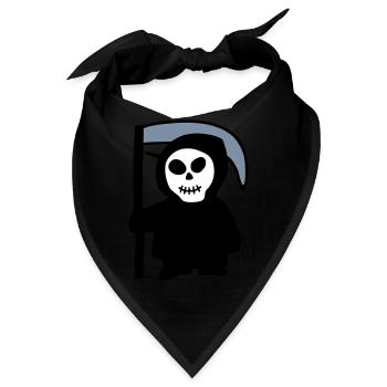 Tod - Bandana - Schwarz - Vorne