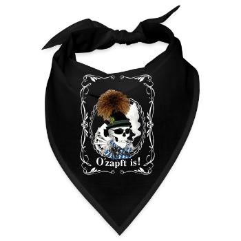 Bayern skull - Bandana - Schwarz - Vorne