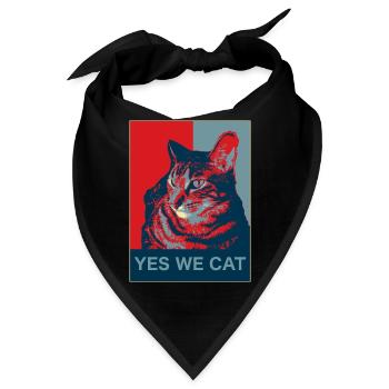 Yes we Cat - Bandana - Schwarz - Vorne