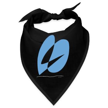 Abstract design die verliebten Regentropfen - Bandana - Schwarz - Vorne