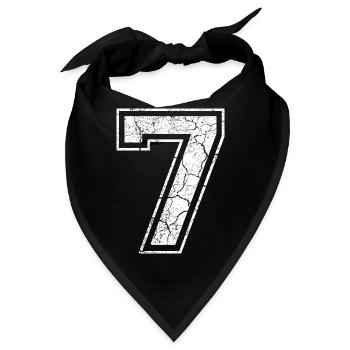 7_seven_sieben_white_weiss (de) - Bandana - Schwarz - Vorne