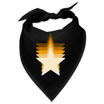 braune Sternschnuppe - Bandana - Schwarz - Vorne