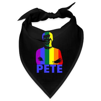 Pete Lgbt - Bandana - Schwarz - Vorne