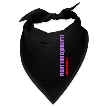 Frauenrechte sind Menschenrechte - Bandana - Schwarz - Vorne