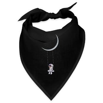 Astronaut in der Galaxie - Bandana - Schwarz - Vorne