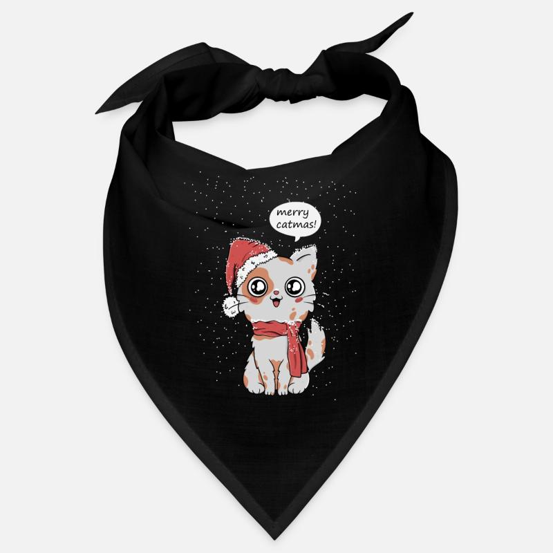 Katzen Weihnachten Bandana
