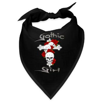 Gothic Girl - Bandana - Schwarz - Vorne