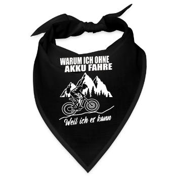 Ohne Akku - Bandana - Schwarz - Vorne