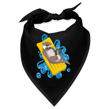 OTTER FREIZEIT - Bandana - Schwarz - Vorne