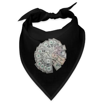 Money Geld - Bandana - Schwarz - Vorne