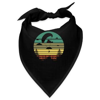 Gleitschirmfliegen - Bandana - Schwarz - Vorne