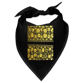 Brasilianische indigene Grafiken - Bandana - Schwarz - Vorne