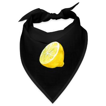 Zitrone | Bestseller | - Bandana - Schwarz - Vorne