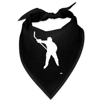 Eishockey - Bandana - Schwarz - Vorne