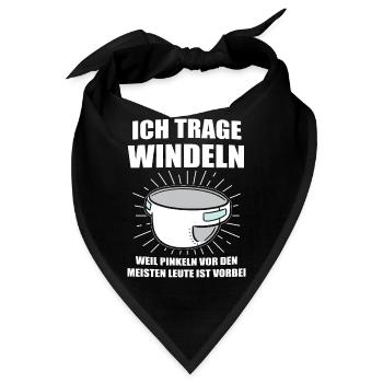 ABDL Windel Adult Baby Geschenk - Bandana - Schwarz - Vorne