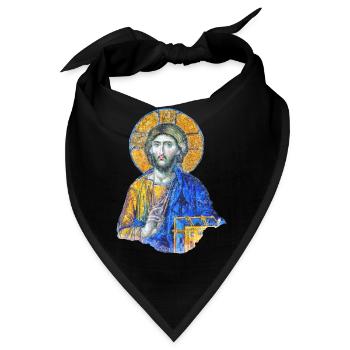 Jesus Christus Mosaik-Kunst in der Hagia-Sophia - Bandana - Schwarz - Vorne