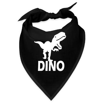 Dinosaurier Dino - Bandana - Schwarz - Vorne