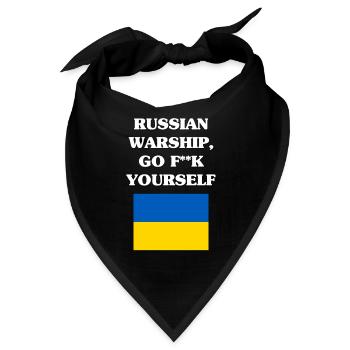 Ukraine - Bandana - Schwarz - Vorne