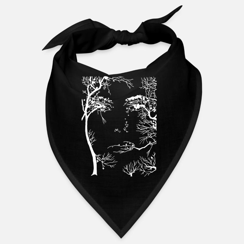 Visage de la forêt (blanc) Bandana