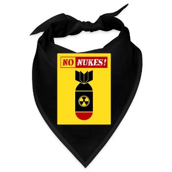 ANTI-ATOMWAFFEN | KEINE ATOMWAFFENBEWEGUNG - Bandana - Schwarz - Vorne
